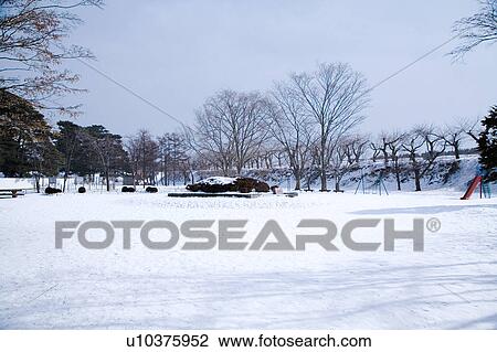 Japan, Hokkaido, Goryokaku, snow view View Large Photo Image Stock Image - Japan, Hokkaido, Goryokaku, snow view. Fotosearch