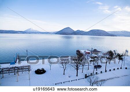 Stock Image - Japan, Hokkaido, Lake Toya-ko. Fotosearch