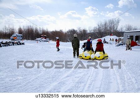 Japan, Hokkaido, Ski Resort View Large Photo Image Stock Photography - Japan, Hokkaido, Ski Resort. Fotosearch
