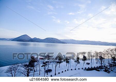 Lake Toya-ko, Hokkaido, Japan View Large Photo Image Stock Image - Lake Toya-ko, Hokkaido, Japan. Fotosearch