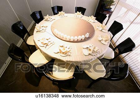 Place setting in restaurant View Large Photo Image Stock Photo - Place setting in restaurant. Fotosearch
