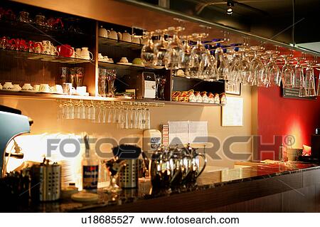 Restaurant counter View Large Photo Image Stock Photo - Restaurant counter. Fotosearch