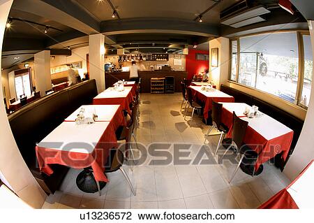 Table setting in restaurant, Fish-Eye Lens View Large Photo Image Stock Image - Table setting in restaurant, Fish-Eye Lens. Fotosearch