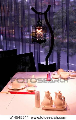 Table setting in restaurant View Large Photo Image Picture - Table setting in restaurant. Fotosearch