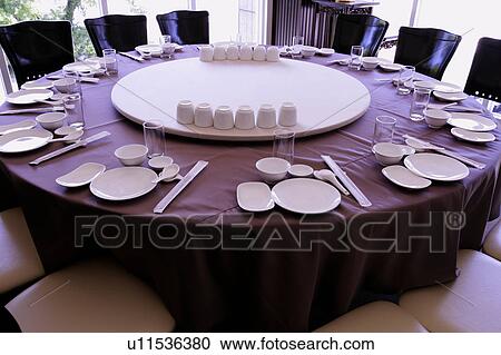 Table setting in restaurant View Large Photo Image Stock Image - Table setting in restaurant. Fotosearch