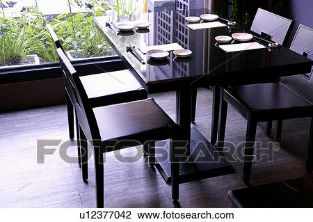 Table setting in restaurant View Large Photo Image Stock Image - Table setting in restaurant. Fotosearch