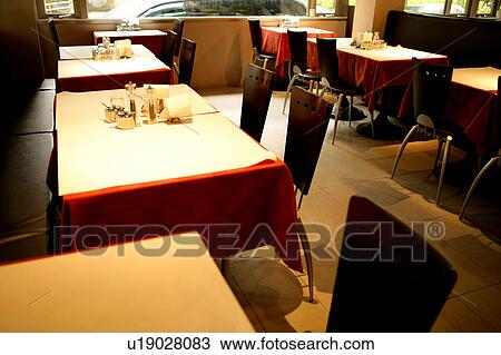 Tables in restaurant View Large Photo Image Stock Image - Tables in restaurant. Fotosearch