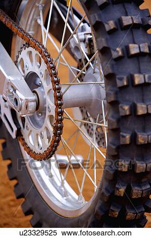 Stock Photography - Close up of a motocross motorcycle tire. Fotosearch