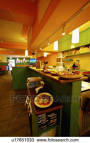 Stock Image - Restaurant, Bar Counter. Fotosearch