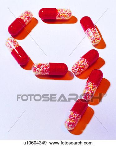 Stock Photo - Capsule, Character, Characters, Number, Capsules. Fotosearch