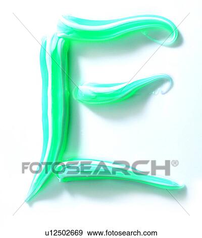 Stock Photo - Character, English letter, Tooth Paste, Characters. Fotosearch