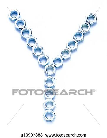 Stock Photo - Character, Screw bolts, English letter, Screw bolt, Characters. Fotosearch