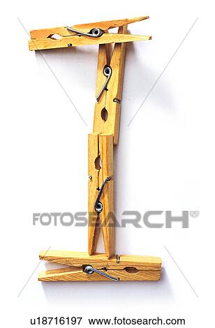Stock Photo - Characters, Character, English letter, Clamps. Fotosearch