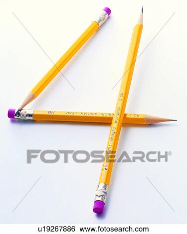 Stock Photograph - Characters, Number, Pencils, Pencil. Fotosearch