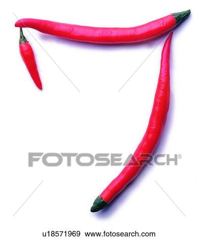 Characters, Red pepper, Number, Character View Large Photo Image Stock Photo - Characters, Red pepper, Number, Character. Fotosearch