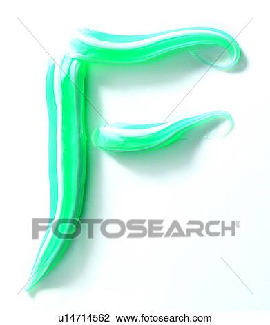 Stock Image - Characters, Tooth Paste, English letter. Fotosearch