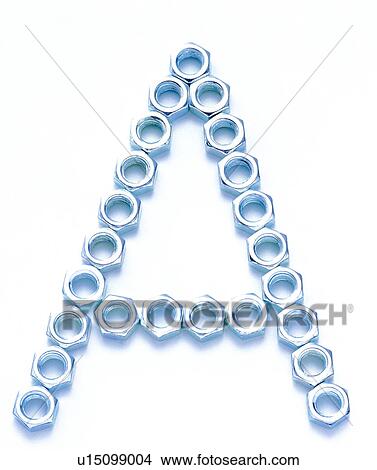 Picture - English letter, Screw bolts, Characters, Character. Fotosearch