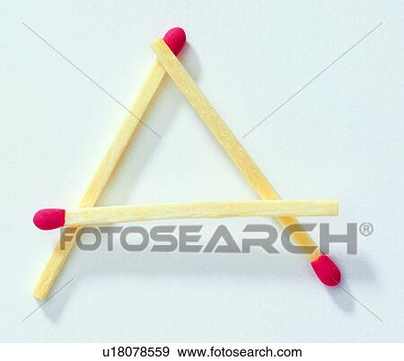 Stock Photo - Match, Matches, Character, English letter. Fotosearch