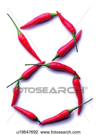 Number, Character, Characters, Red pepper View Large Photo Image Stock Image - Number, Character, Characters, Red pepper. Fotosearch
