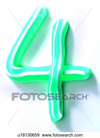 Stock Photo - Number, Characters, Character, Tooth Paste. Fotosearch