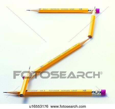 Stock Photograph - Number, Pencils, Character, Characters. Fotosearch