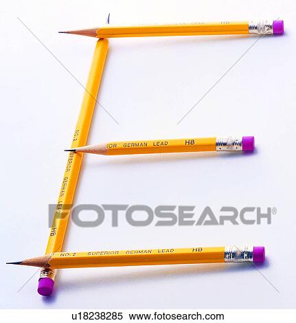 Pencils, Characters, English letter View Large Photo Image Stock Photography - Pencils, Characters, English letter. Fotosearch