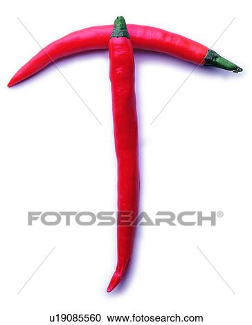 Red pepper, Character, English letter View Large Photo Image Stock Image - Red pepper, Character, English letter. Fotosearch