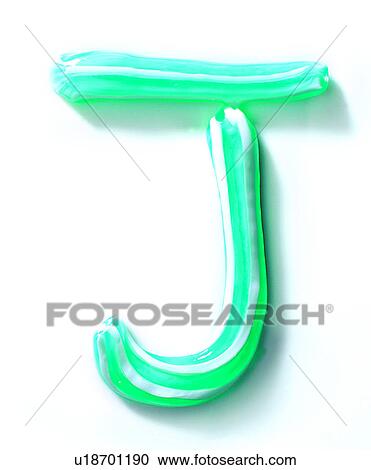 Stock Image - Tooth Paste, Character, English letter, Characters. Fotosearch