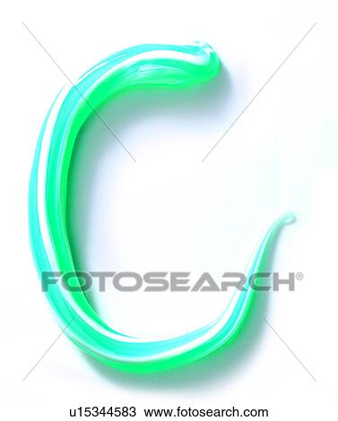 Stock Image - Tooth Paste, Characters, English letter, Character. Fotosearch