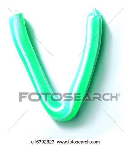 Stock Image - Tooth Paste, English letter, Characters, Character. Fotosearch