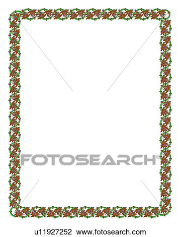 Stock Image - brown, picture frame, pattern, CG, classic, adornment, embellishment. Fotosearch