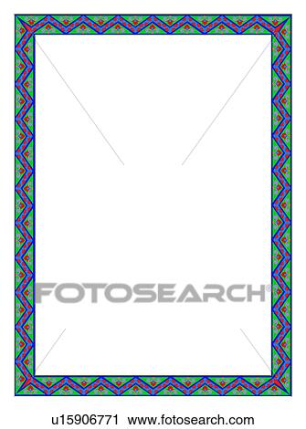 Stock Image - computer graphic, embellishment, classic, Europe, frame, CG. Fotosearch