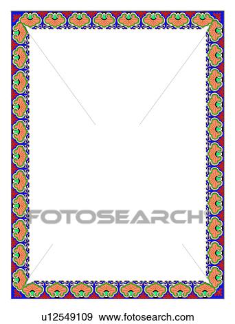 Stock Photo - , computer graphic, pattern, adornment, vector, painting frame. Fotosearch