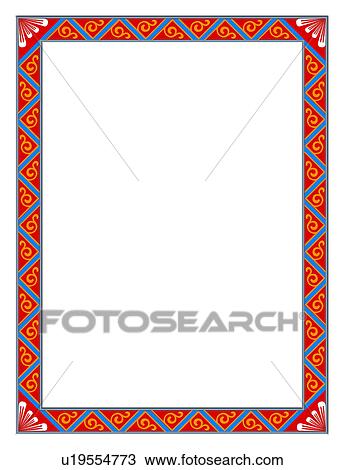 Stock Image - , decoration, Europe, vector, pattern, embellishment, frame. Fotosearch