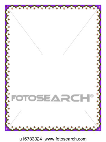 Picture - embellishment, painting frame, computer graphic, purple, vector, ornament, violet. Fotosearch