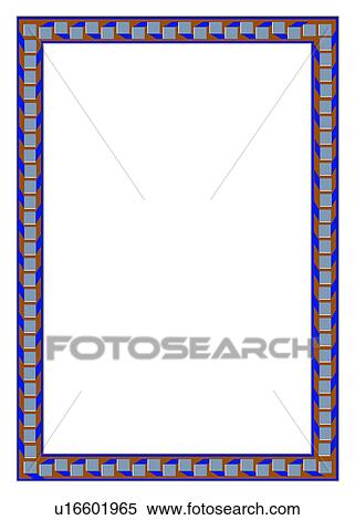 Stock Photography - Europe, frame, classic, embellishment, brown, adornment, decoration. Fotosearch