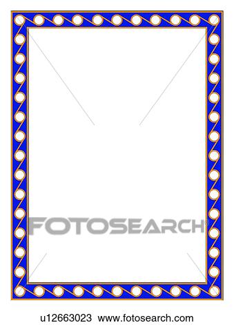 Stock Image - frame, classic, CG, adornment, computer graphic, pattern, decoration. Fotosearch