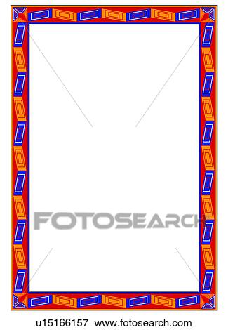 Stock Photo - ornament, picture frame, painting frame, adornment, classic, CG, vector. Fotosearch