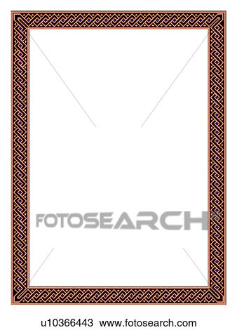 Stock Image - painting frame, embellishment, classic, pattern, picture frame. Fotosearch