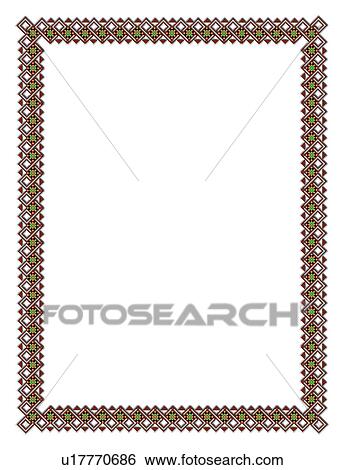 Stock Photograph - pattern, vector, CG, picture frame, classic, painting frame, computer graphic. Fotosearch