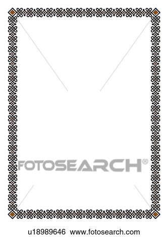 Stock Photograph - picture frame, Europe, painting frame, pattern, computer graphic, classic. Fotosearch