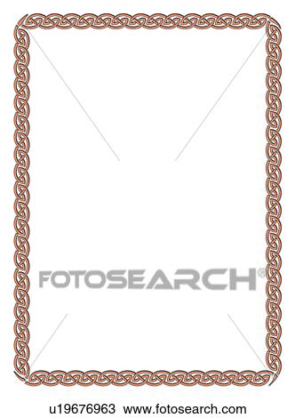 Stock Image - picture frame, gray, adornment, vector, ornament, decoration. Fotosearch
