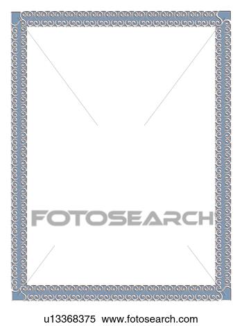 Stock Photography - vector, ornament, painting frame, gray, gray, Europe. Fotosearch