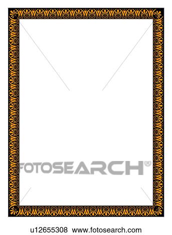 yellow, ornament, black, flower pattern, picture frame, classic View Large Photo Image Stock Photo - yellow, ornament, black, flower pattern, picture frame, classic. Fotosearch