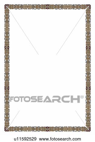 Stock Photo - decorative design, classic art frames, pattern, frame, framework. Fotosearch