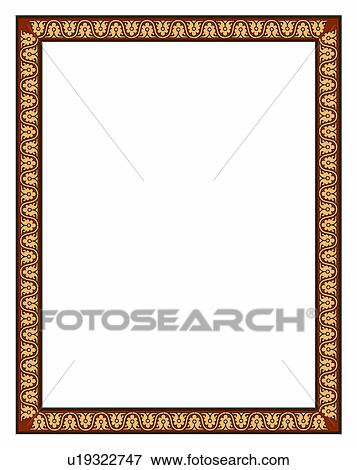 Stock Photo - framework, rim, texture, classic art frames, pattern, frame. Fotosearch