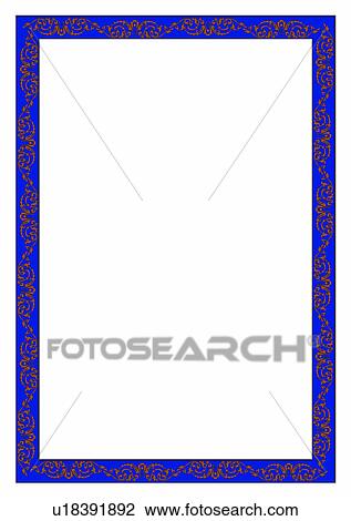 Stock Image - pattern, decorative design, frame, texture, classic art frames, rim. Fotosearch