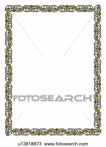 Stock Image - texture, frame, framework, decorative design, classic art frames, pattern. Fotosearch