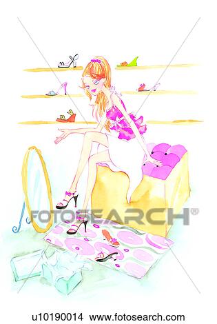 Myth, Ladies, Girl, People, Females, Girls, Human View Large Illustration Stock Illustration - Myth, Ladies, Girl, People, Females, Girls, Human. Fotosearch