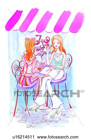 Clip Art - Myth, Ladies, Woman, Lady, Female, Beautiful, Women & Horoscope. Fotosearch